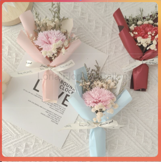 Mini Soap Carnation Bouquet